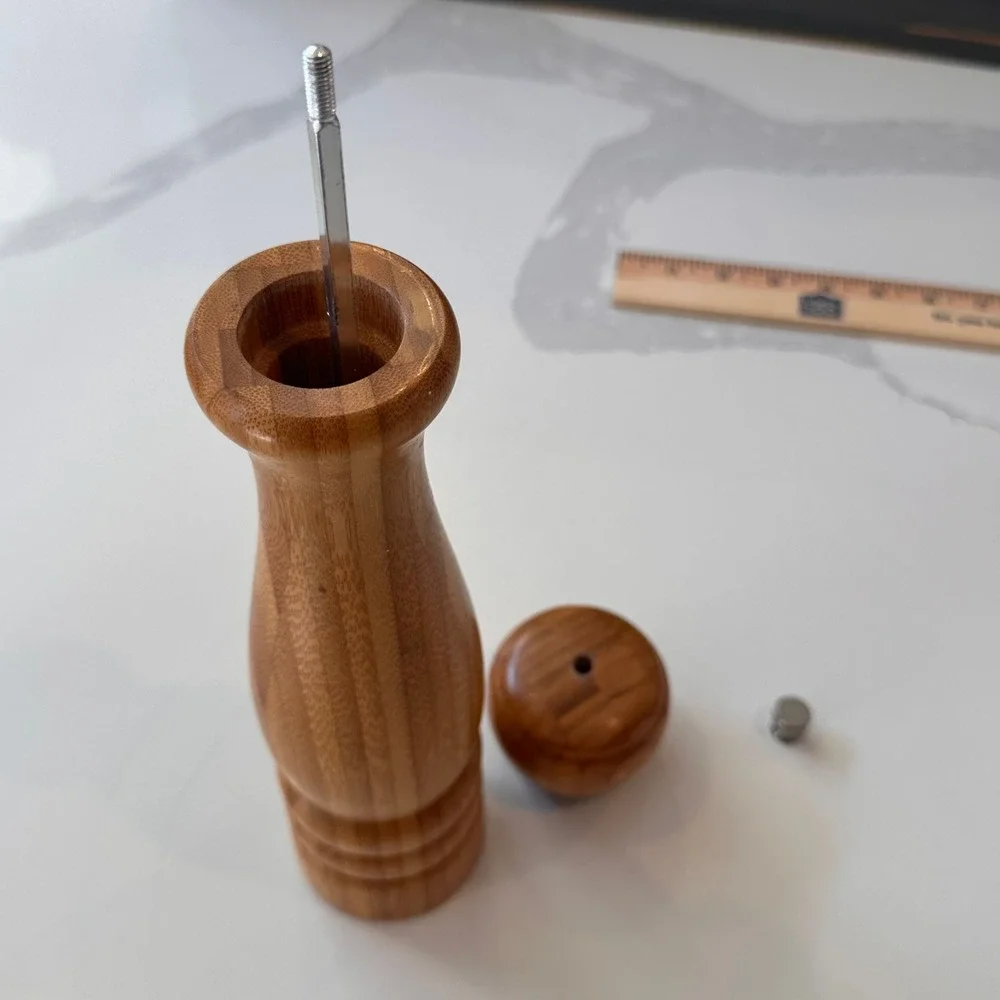 William Bounds Bamboo Wood Pepper Mill Grinder 12.5 Inch Made in USA